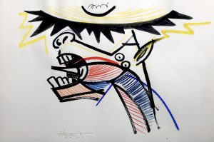 Guernika, Picasso serie (26 April 1937)Pencil, ink & oil pastel on paper32,5x48cm€80,-
